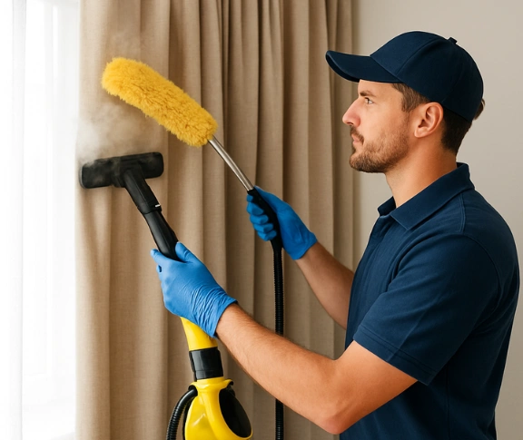 Trusted blind cleaning technician Matty Curtain Cleaning elizabeth-hills-nsw QLD