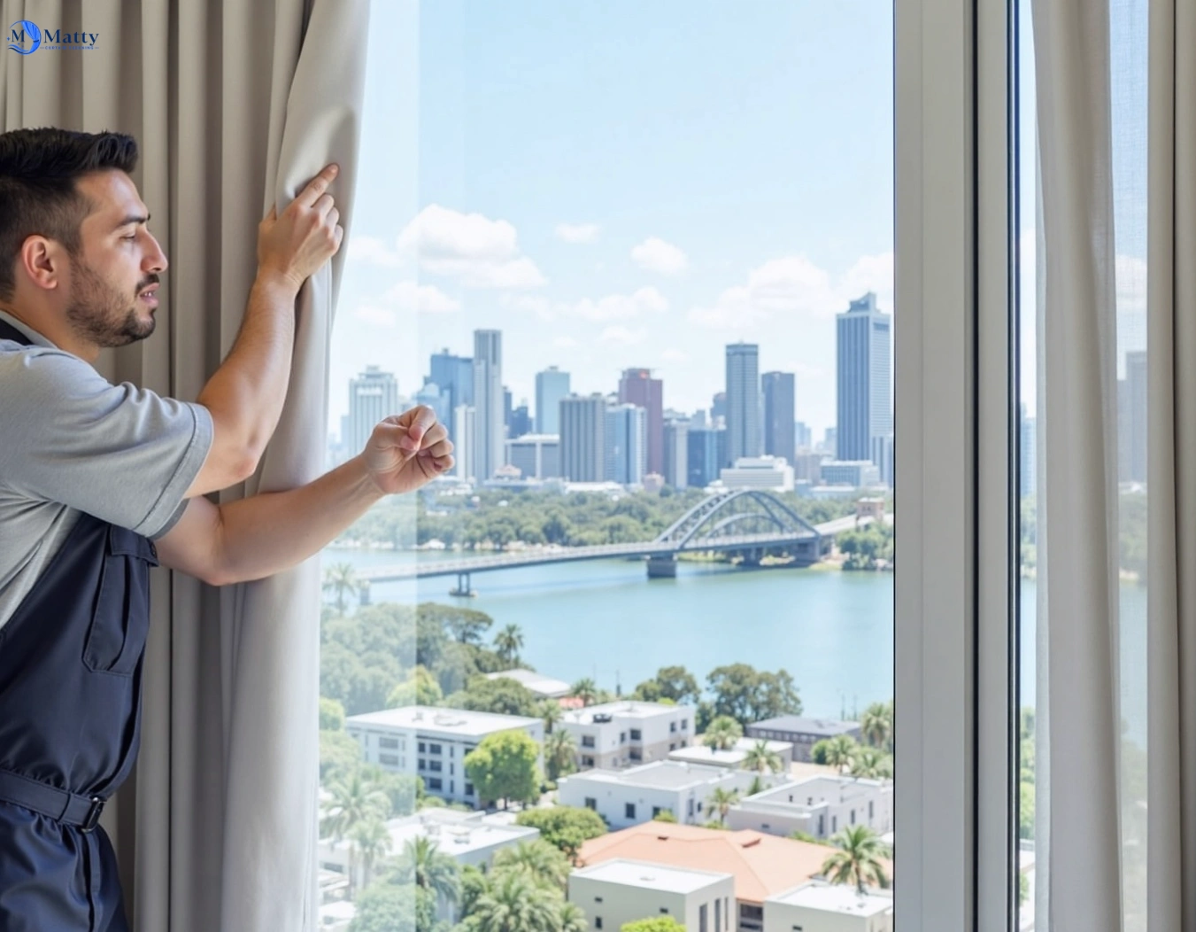 Professional curtain steam cleaning service elizabeth-hills-nsw QLD by Matty Curtain Cleaning